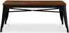  Industrial Design Bench - Wood and Metal - Stylix image 7