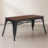  Industrial Design Bench - Wood and Metal - Stylix image 7
