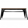 Buy  Industrial Design Bench - Wood and Metal - Stylix Black 58436 - in the EU