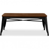 Buy  Industrial Design Bench - Wood and Metal - Stylix Black 58436 - prices
