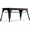 Buy  Industrial Design Bench - Wood and Metal - Stylix Black 58436 at Privatefloor