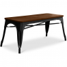 Buy  Industrial Design Bench - Wood and Metal - Stylix Black 58436 in the Europe