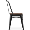 Buy Stylix Square Chair - Metal and Dark Wood Metallic bronze 59709 at Privatefloor