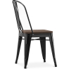 Buy Stylix Square Chair - Metal and Dark Wood Metallic bronze 59709 in the Europe