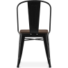 Buy Stylix Square Chair - Metal and Dark Wood Metallic bronze 59709 home delivery