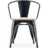 Buy Stylix Chair with Armrest - Metal and Light Wood Steel 59711 - prices