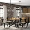 Dining Chair with Armrests - Wood and Steel - Stylix image 7