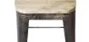 Industrial Design Bar Stool - Steel & Wood - 76cm - Stylix image 7