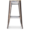 Buy Stylix stool  - Metal and Light Wood - 76cm  Metallic bronze 59704 - prices