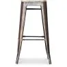 Industrial Design Bar Stool - Steel & Wood - 76cm - Stylix image 7