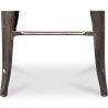 Buy Stylix stool  - Metal and Light Wood - 76cm  Metallic bronze 59704 with a guarantee