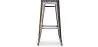 Bar Stool - Industrial Design - Wood & Metal - 76cm - Stylix image 7