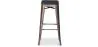 Bar Stool - Industrial Design - Wood & Metal - 76cm - Stylix image 7