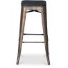 Buy Stylix stool - 76cm - Metal and dark wood Metallic bronze 59697 at Privatefloor