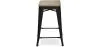 Industrial Design Bar Stool - Wood & Steel - 61cm - Stylix image 7