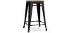 Industrial Design Bar Stool - Wood & Steel - 61cm - Stylix image 7
