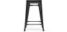Bar Stool - Industrial Design - Wood & Steel - 61cm - Stylix image 7