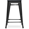 Buy Bar Stool - Industrial Design - Wood & Steel - 61cm - Stylix Black 59695 - prices