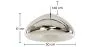 Ceiling Lamp - Chrome Metal Pendant Lamp - 30cm - Nullify image 7