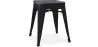Industrial Design Stool - Wood & Steel - 46cm - Stylix image 7