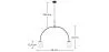 Glass Ball Ceiling Lamp - 2-Arm Pendant Lamp - Josephine image 7