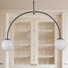 Glass Ball Ceiling Lamp - 2-Arm Pendant Lamp - Josephine image 7