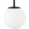 Buy Glass Ball Ceiling Lamp - 2-Arm Pendant Lamp - Josephine Black 59623 at Privatefloor