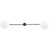 Buy Josephine 2 Bulbs Hanging Lamp - Metal and Glass Black 59623 in the Europe