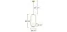 Globe Ceiling Lamp - Golden Pendant Lamp - Ruby image 7