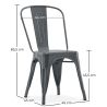 Steel Dining Chair - Industrial Design - New Edition - Stylix image 7