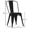 Buy Steel Dining Chair - Industrial Design - New Edition - Stylix Steel 59802 - prices