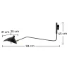 Desk Lamp - Black Wall Mounted - George image 7