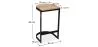 Industrial Design Bar Stool - Wood & Metal - 60cm - Lia image 7