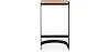 Industrial Design Bar Stool - Wood & Metal - 60cm - Lia image 7