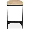 Industrial Design Bar Stool - Wood & Metal - 60cm - Lia image 7