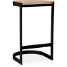 Buy Industrial stool in metal and wood 60cm - Lia Black 59719 at Privatefloor