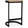 Industrial Design Bar Stool - Wood & Metal - 60cm - Lia image 7