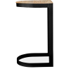 Buy Industrial stool in metal and wood 60cm - Lia Black 59719 Home delivery