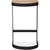 Buy Industrial stool in metal and wood 60cm - Lia Black 59719 - in the EU