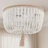 Wooden Ball Ceiling Lamp - Boho Bali Style Plafond - Kanda image 7