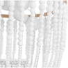 Buy Boho Bali Style Wooden Beads Hanging Lamp White 59830 at Privatefloor