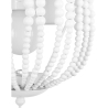 Buy Boho Bali Style Wall Lamp with Wooden Beads White 59831 at Privatefloor