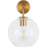 Buy Spherical Glass Shade Wall Sconce Transparent 59833 - in the EU