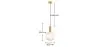 Vintage Ceiling Lamp - Crystal Pendant Lamp - Amelia image 7
