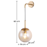 Buy Wall Lamp - Glass Ball - Cali Beige 59836 - in the EU