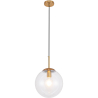 Buy Globe Glass Shade Pendant Lamp Beige 59837 - prices