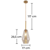 Buy Crystal Ceiling Lamp - Vintage Design Pendant Lamp - Alua Beige 59838 with a guarantee
