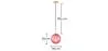 Retro Ceiling Lamp - Colored Ball Pendant Lamp - Rumi image 7