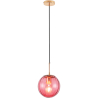 Buy Glass Shade Hanging Lamp Pink 59839 - prices