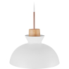 Buy Hanging Metal & Wood Nordic Lamp White 59842 at Privatefloor